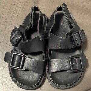 Zara Kids Black Buckle Sandals